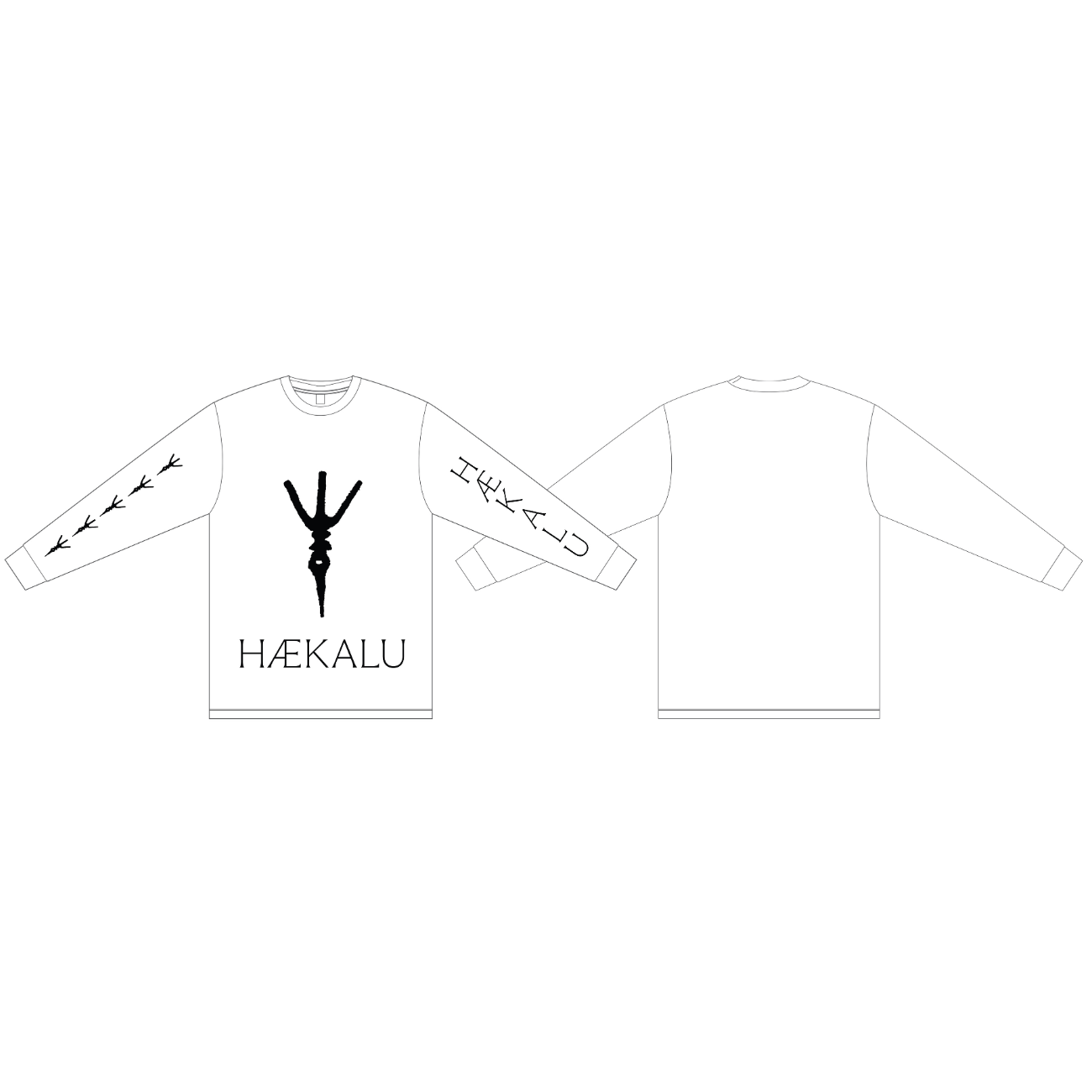 Haekalu Records White Longsleeve